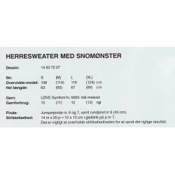 Herresweater med snomnster