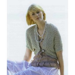 Bolero med hklet forkant