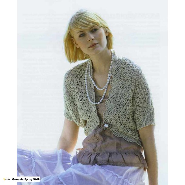 Bolero med hklet forkant