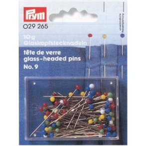 Knappenle med glas-hoved