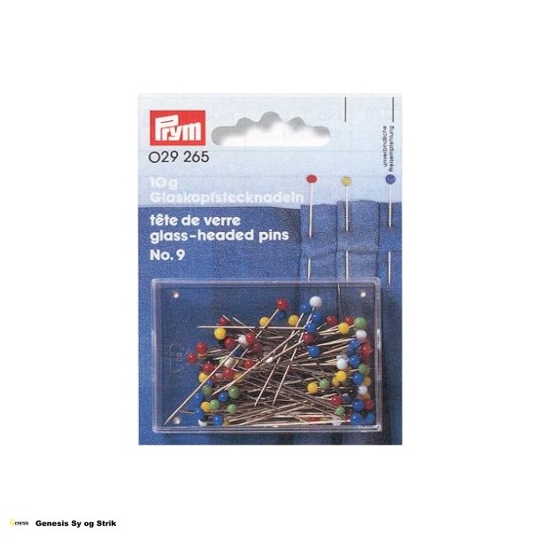 Knappenle med glas-hoved