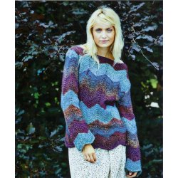 Zigzagbluse med bdudskring