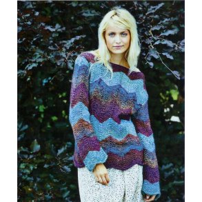 Zigzagbluse med bdudskring