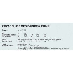 Zigzagbluse med bdudskring