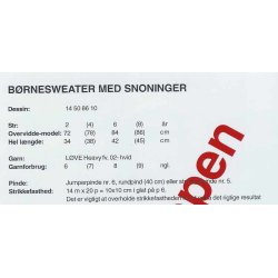Sweater med snoninger