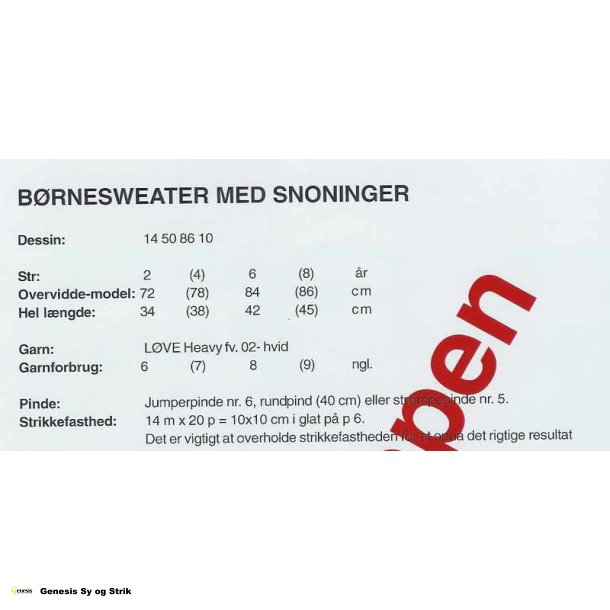 Sweater med snoninger