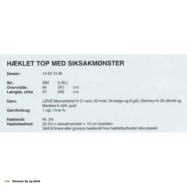 Top med zigzagmnster