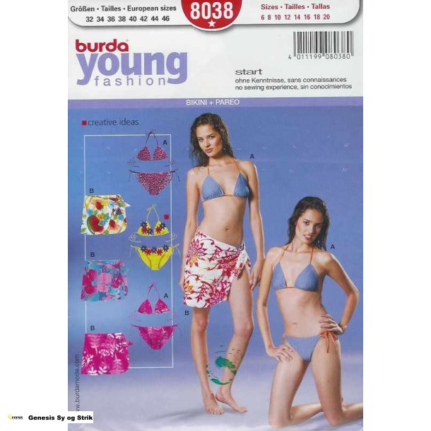 Bikini og sl-om-nederdel