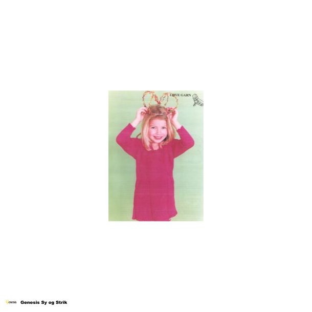 Brnebluse/kjole med vidde