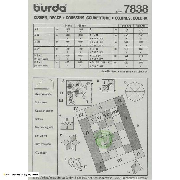 Sengetppe og pudebetrk