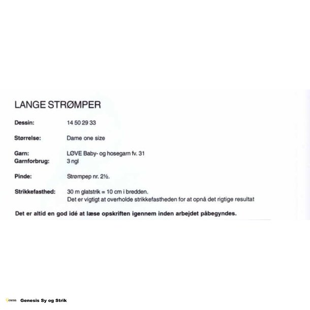 Lange strmper