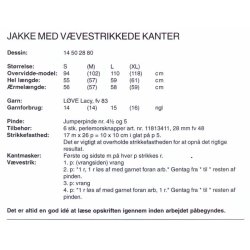 Jakke med vvestrikkede kanter