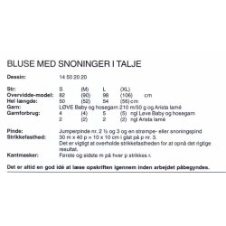 Bluse med snoninger i talje