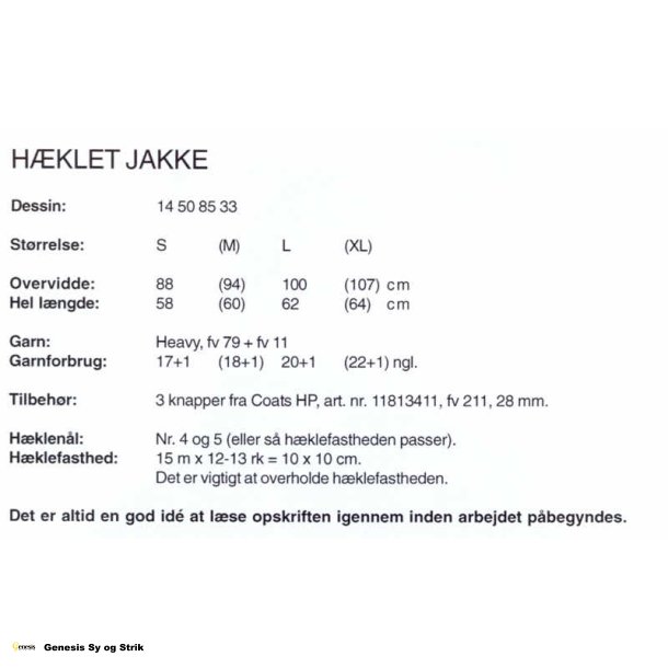Hklet jakke