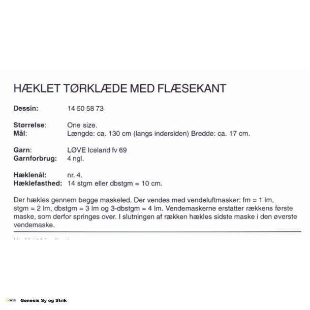 Hklet trklde med flsekant