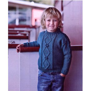 Brnesweater med aranmnster