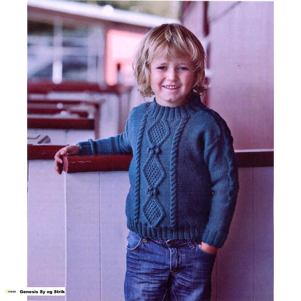 Brnesweater med aranmnster