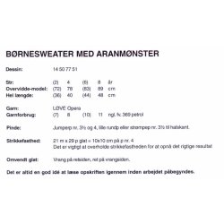 Brnesweater med aranmnster