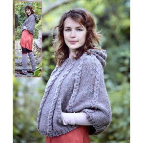 Lange benvarmere og cape med htte