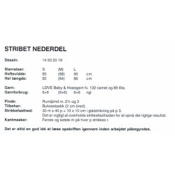 Stribet nederdel