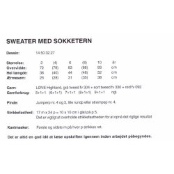 Sweater med sokketern