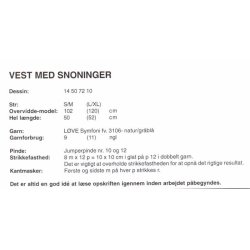 Vest med snoninger