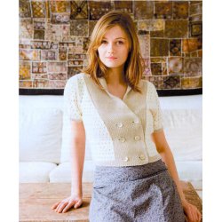 Dobbeltradet kort jakke