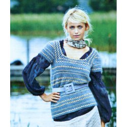 Hklet top med vingermer