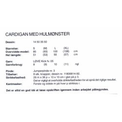 Cardigan med hulmnster