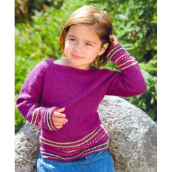 Bluse med mnsterbort