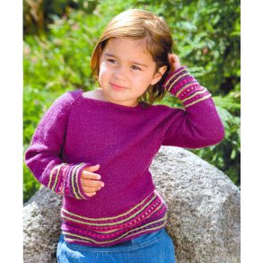 Bluse med mnsterbort