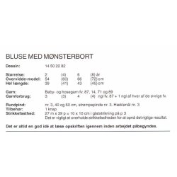 Bluse med mnsterbort