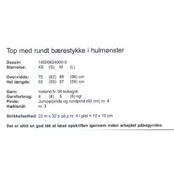Top med rundt brestykke i hulmnster