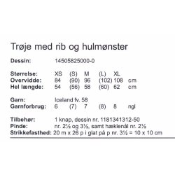 Trje med rib og hulmnster
