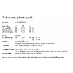 Frakke med pliss og strib