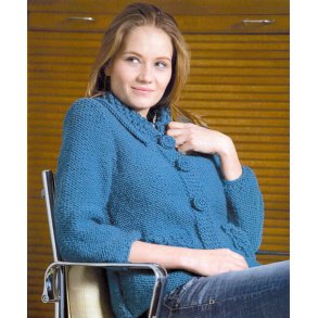 Kort trje med krave og lommer