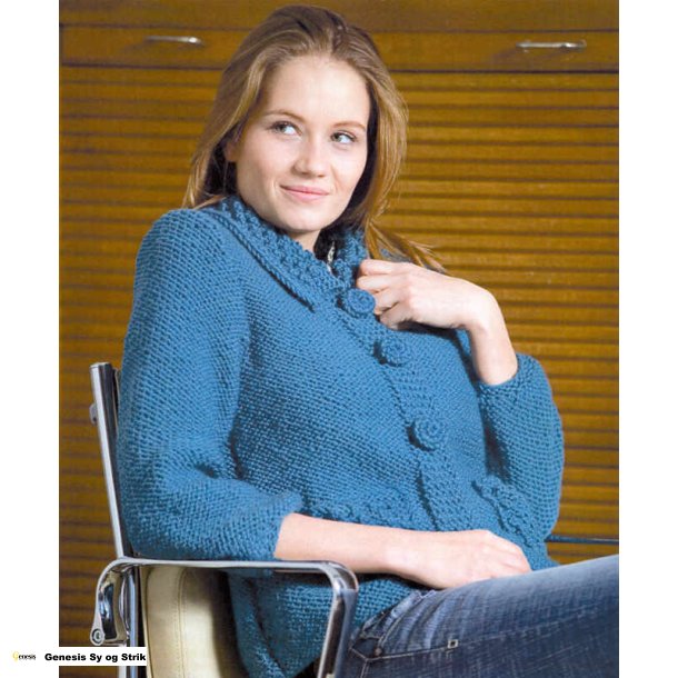 Kort trje med krave og lommer