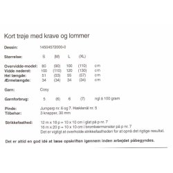 Kort trje med krave og lommer