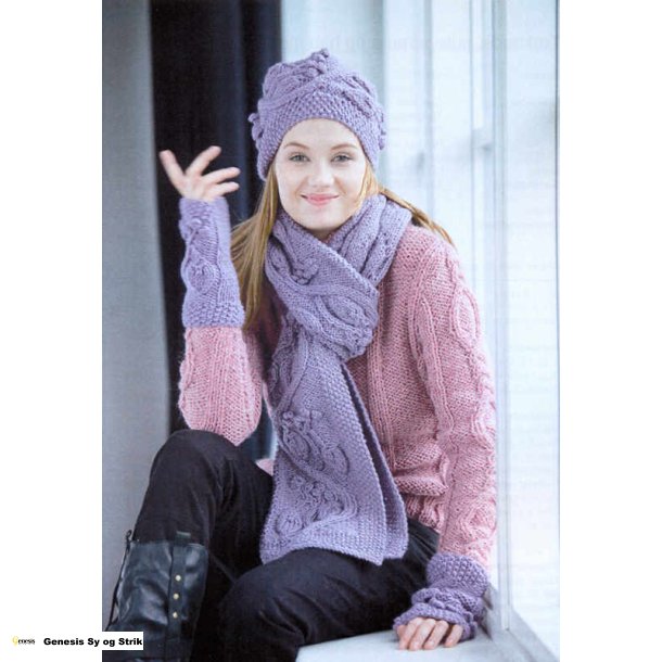 Trklde, pulsvarmere og hue med vinranke