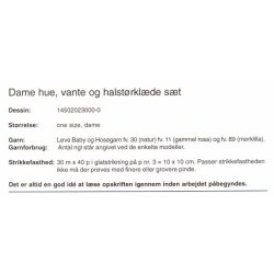 Dame hue-, vante- og halstrkldest