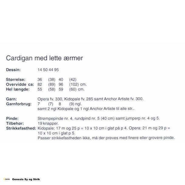 Cardigan med lette rmer