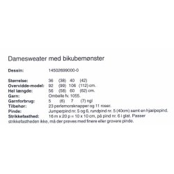 Damesweater med bikubemnster