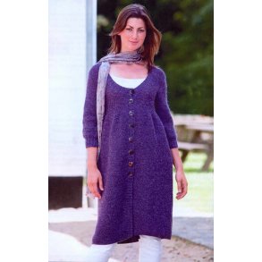 Frakkekjole med 3/4-rmer