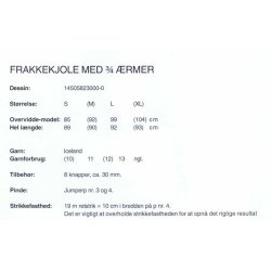 Frakkekjole med 3/4-rmer