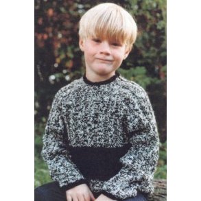 Raglan-sweater i bred rib