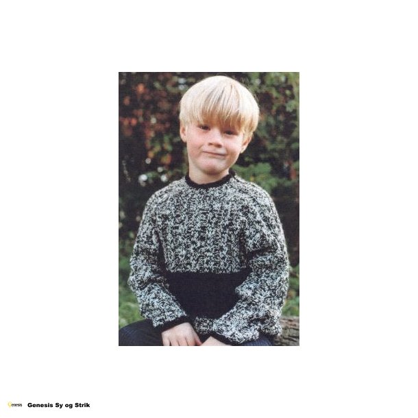 Raglan-sweater i bred rib