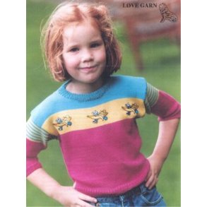 Barnebluse m/striber og motiver