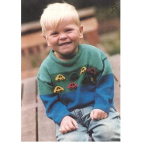 Barnebluse m/striber og motiver