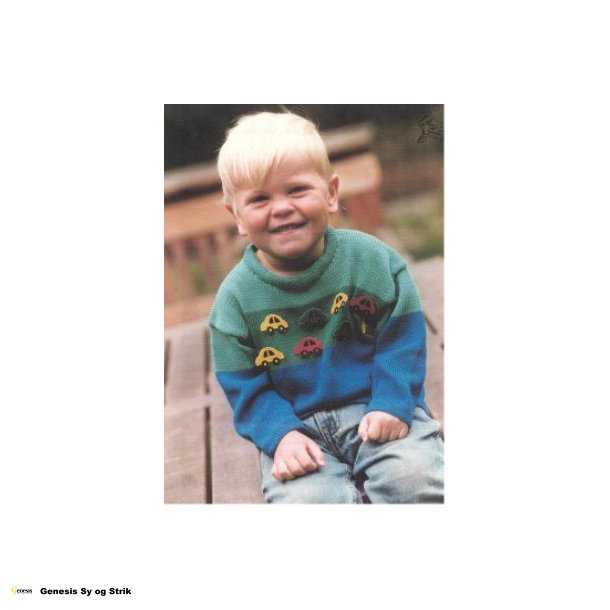 Barnebluse m/striber og motiver