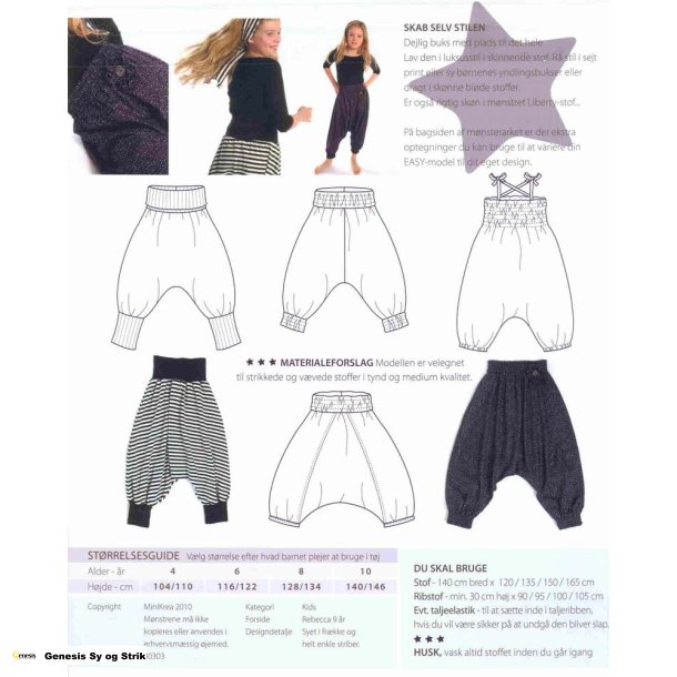 Haremsbuks - Kids 4 - 10 r